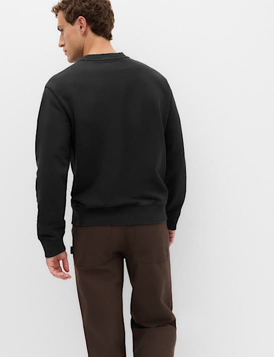 Pure Cotton Garment Dye Sweatshirt