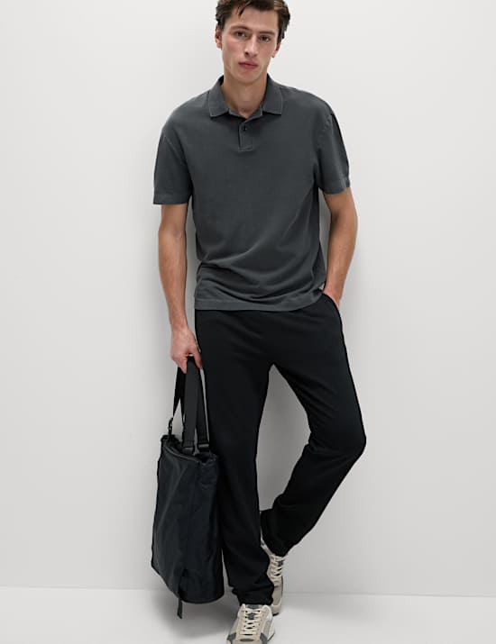 Kemeja Polo Relaxed Fit Kain Celup Katun Murni