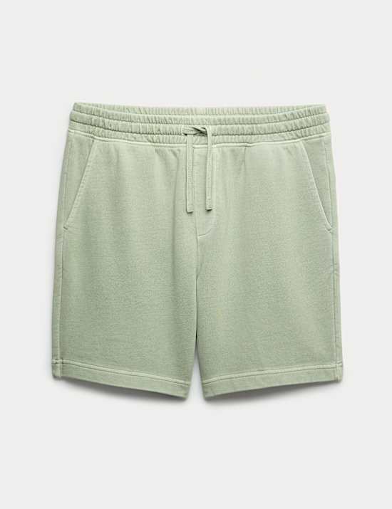 Relaxed Fit Pure Cotton Garment Dye Short