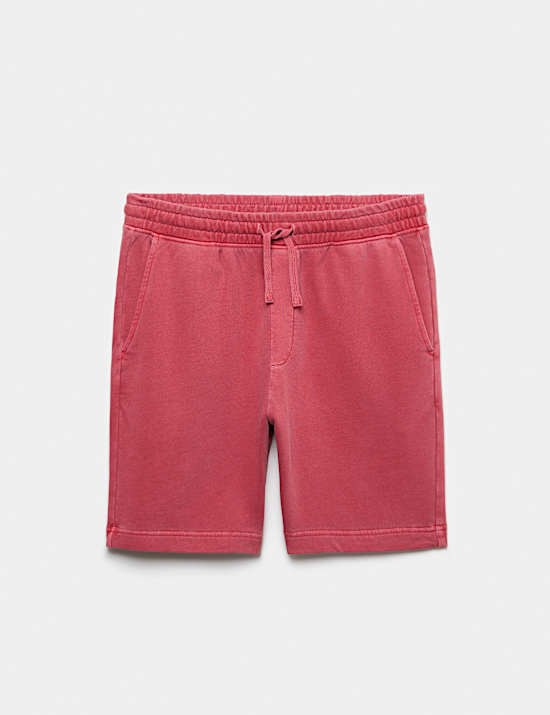 Relaxed Fit Pure Cotton Garment Dye Short
