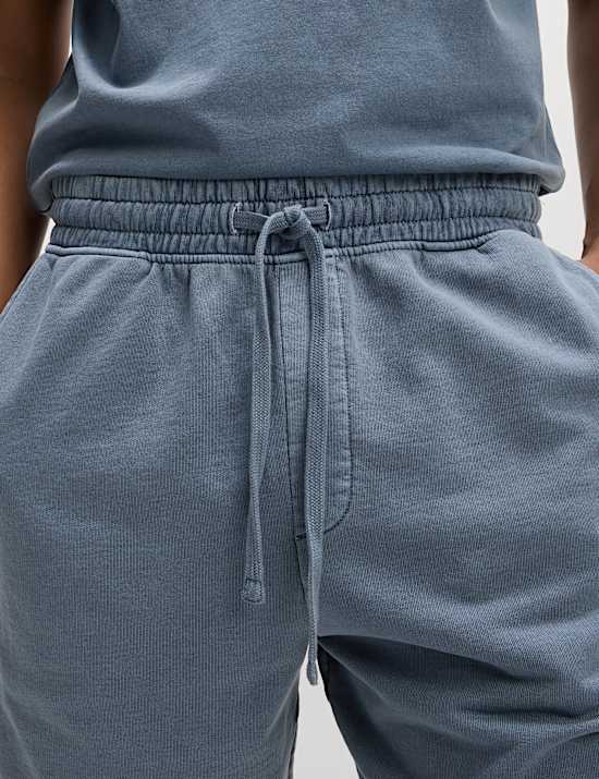 Relaxed Fit Pure Cotton Garment Dye Short