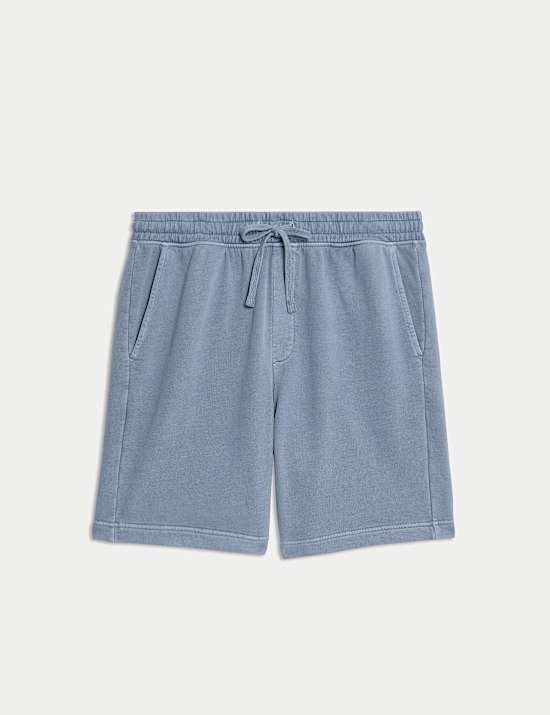 Relaxed Fit Pure Cotton Garment Dye Short