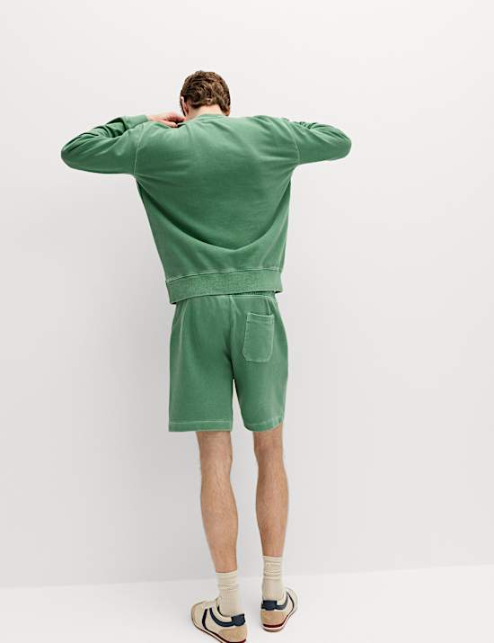 Relaxed Fit Pure Cotton Garment Dye Short