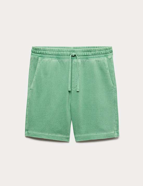 Relaxed Fit Pure Cotton Garment Dye Short