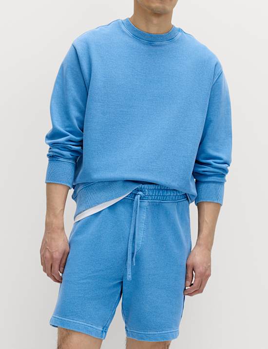 Relaxed Fit Pure Cotton Garment Dye Short