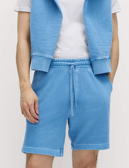 Relaxed Fit Pure Cotton Garment Dye Short