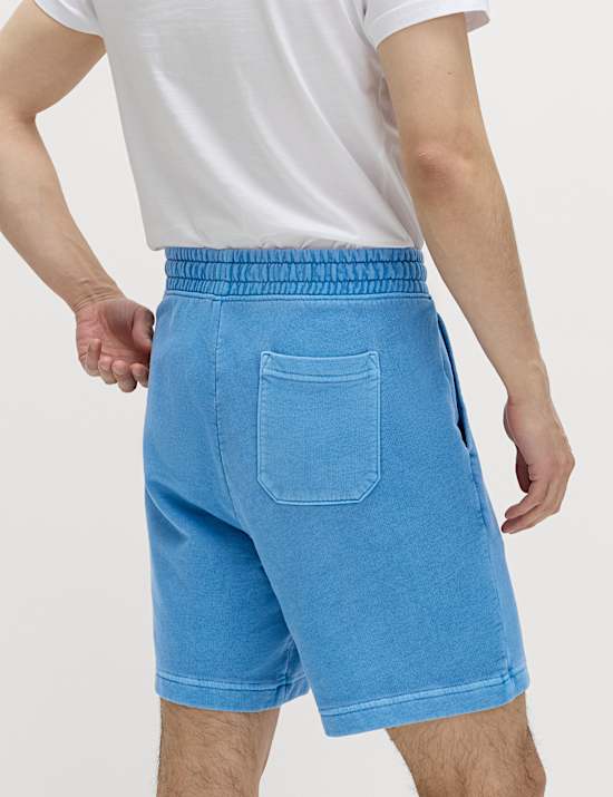 Relaxed Fit Pure Cotton Garment Dye Short