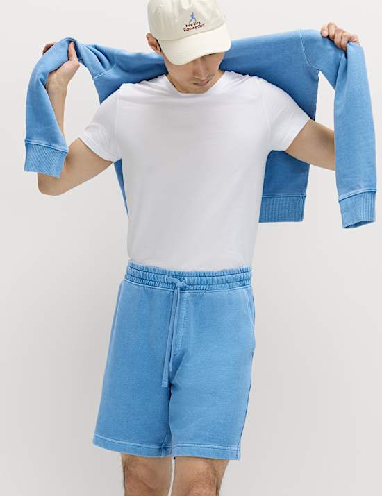 Relaxed Fit Pure Cotton Garment Dye Short