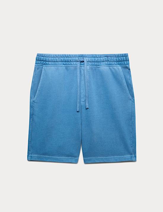 Relaxed Fit Pure Cotton Garment Dye Short