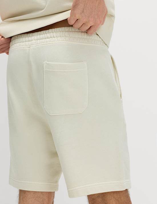 Relaxed Fit Pure Cotton Garment Dye Short