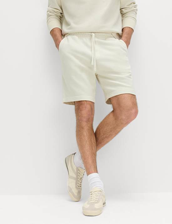 Relaxed Fit Pure Cotton Garment Dye Short