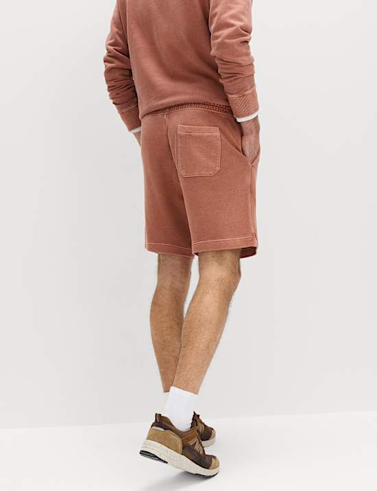 Relaxed Fit Pure Cotton Garment Dye Short