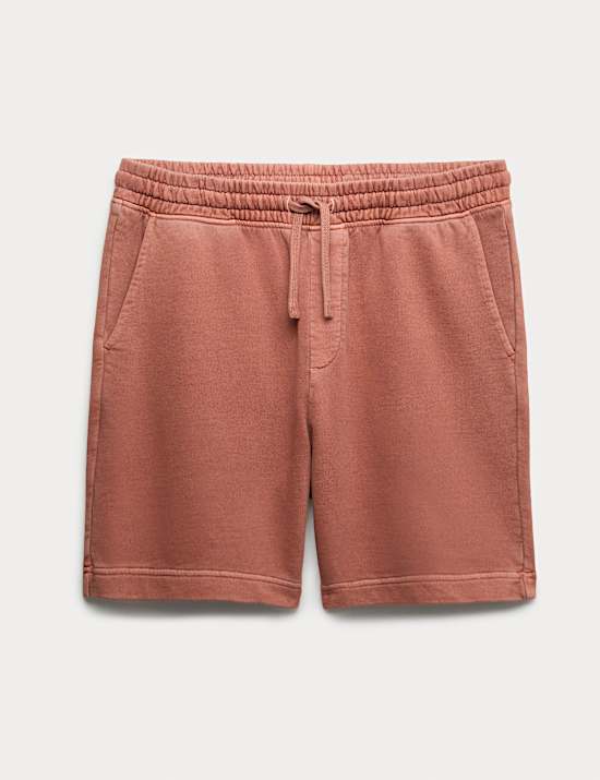Relaxed Fit Pure Cotton Garment Dye Short