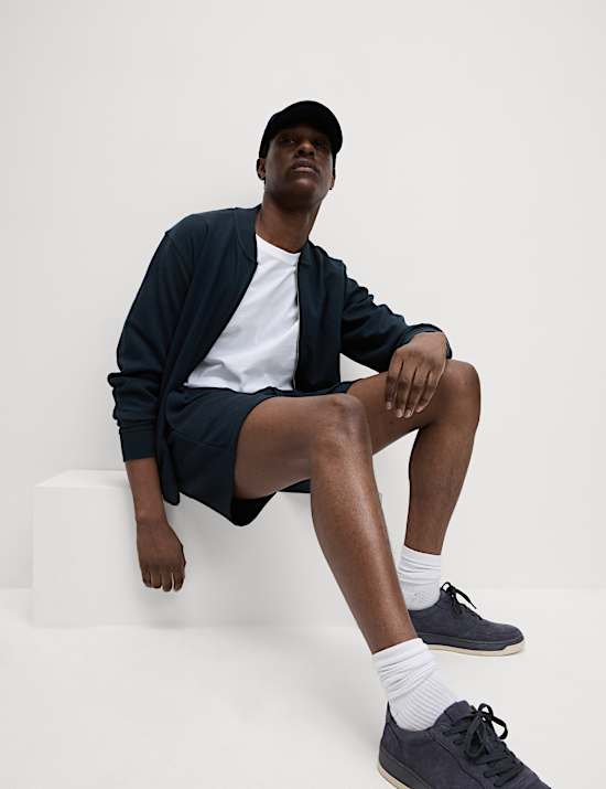 Waffle Pure Cotton Oversized Shorts