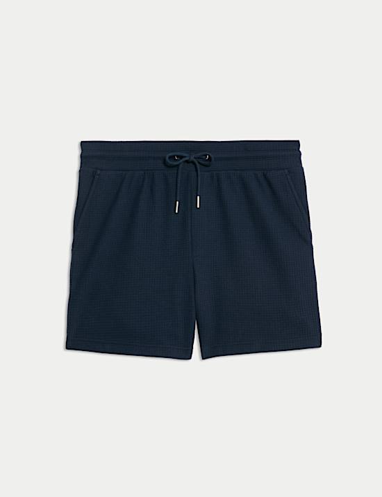 Waffle Pure Cotton Oversized Shorts