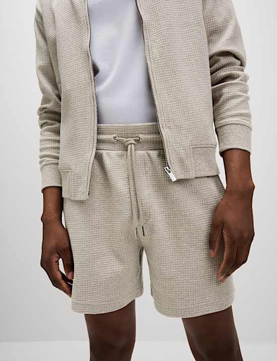 Waffle Pure Cotton Regular Fit Shorts