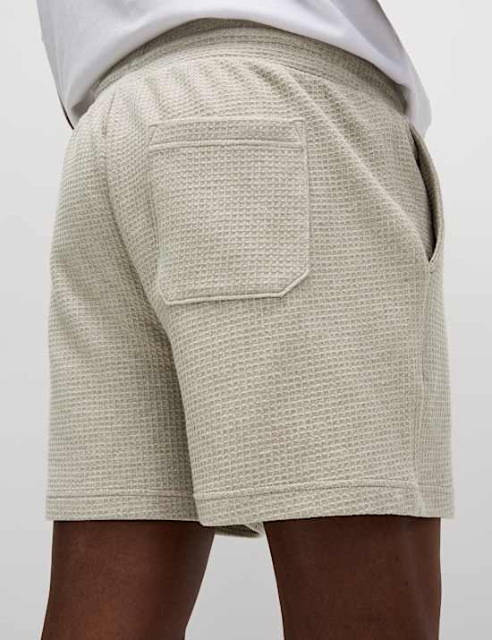 Waffle Pure Cotton Regular Fit Shorts