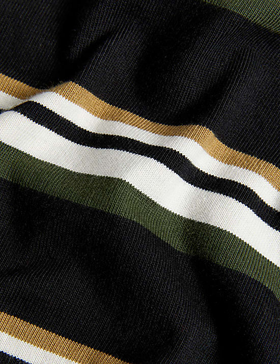 Pure Cotton Striped Rugby Shirt