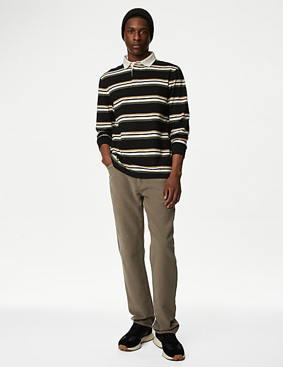Pure Cotton Striped Rugby Shirt