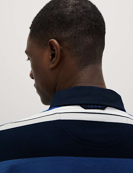 Pure Cotton Striped Rugby Shirt