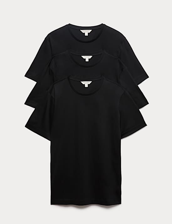 3 Pack Pure Supima&reg; Cotton T-Shirts