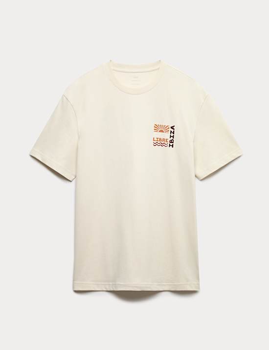 Pure Cotton Libre Ibiza Graphic T shirt