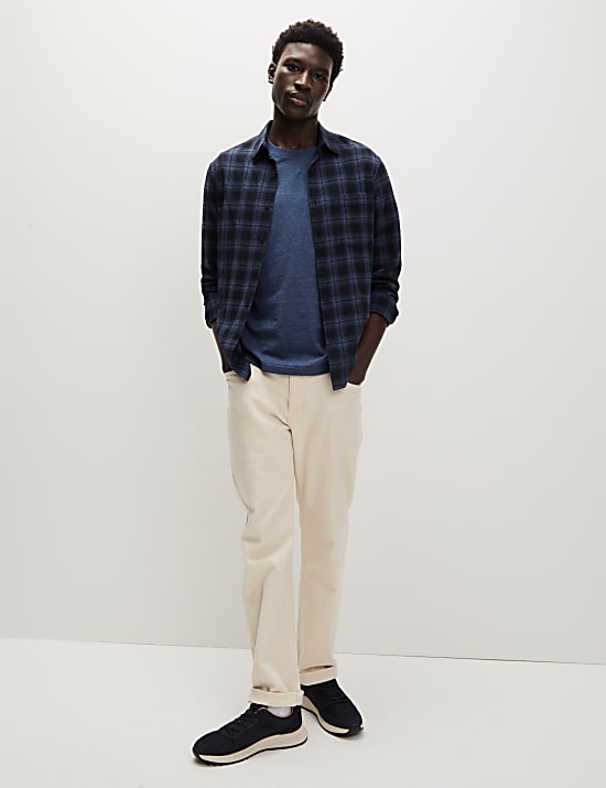 T-shirt με κλειστή στρογγυλή λαιμόκοψη από 100% βαμβάκι, σετ των 3