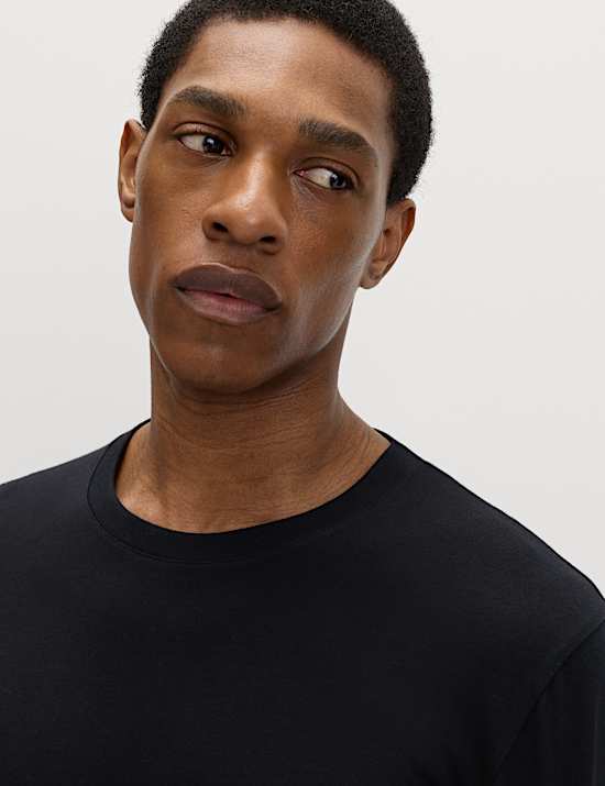 3 Pack Pure Cotton Crew Neck T-Shirts