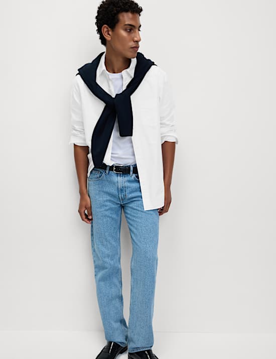 מארז 3 חולצות טי מכותנה טהורה ובגזרה צרה עם צווארון עגול