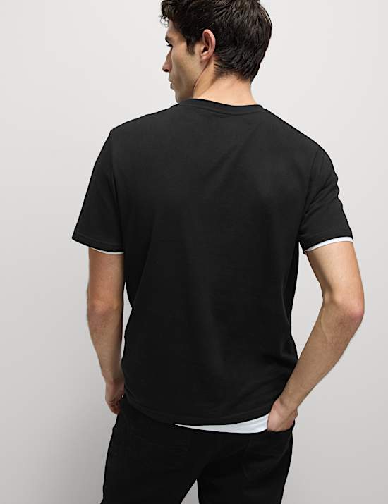 3pk Pure Cotton V-Neck T-Shirts