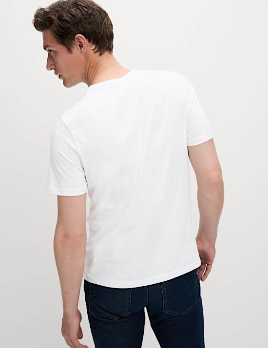 3pk Pure Cotton V-Neck T-Shirts