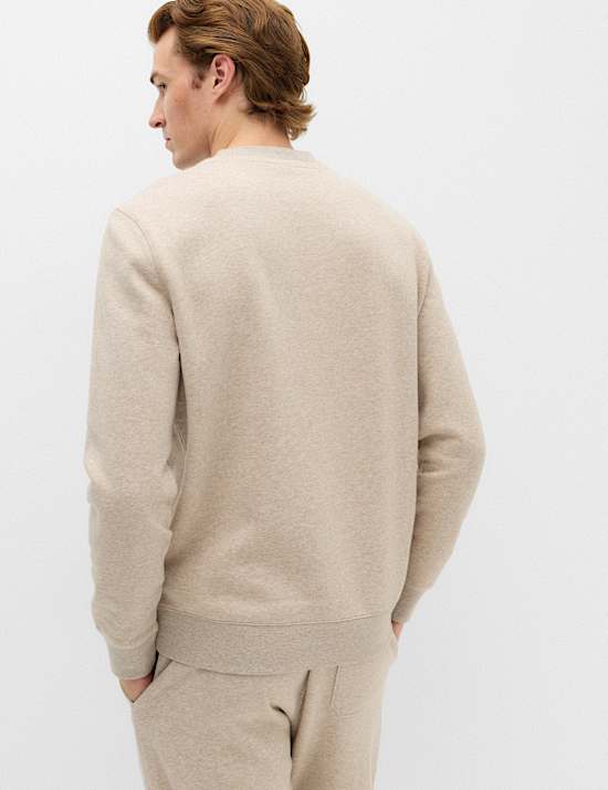 Cotton Rich Brushback Sweatshirt