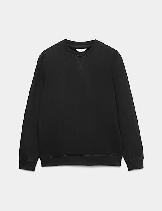 Sweat-shirt en coton card&eacute;