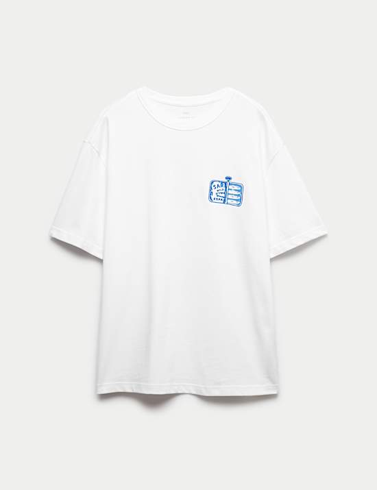 Pure Cotton Sardinas Espanolas Graphic T-Shirt