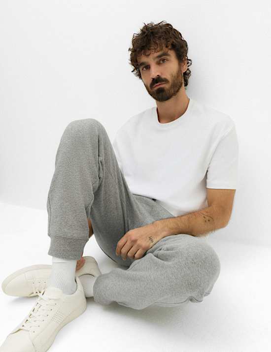 Cotton Rich Brushback Cuffed Joggers