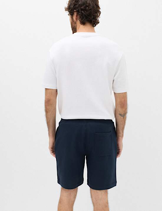 Cotton Rich Brushback Mid Length Shorts