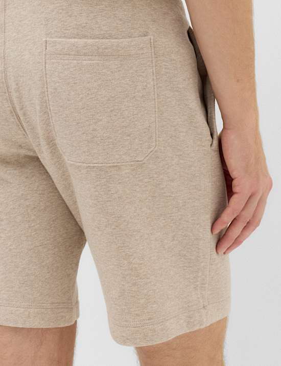 Cotton Rich Brushback Mid Length Shorts