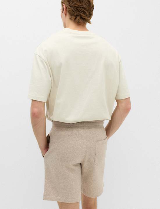 Cotton Rich Brushback Mid Length Shorts