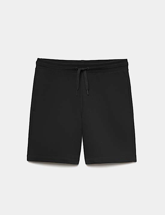 Cotton Rich Brushback Mid Length Shorts