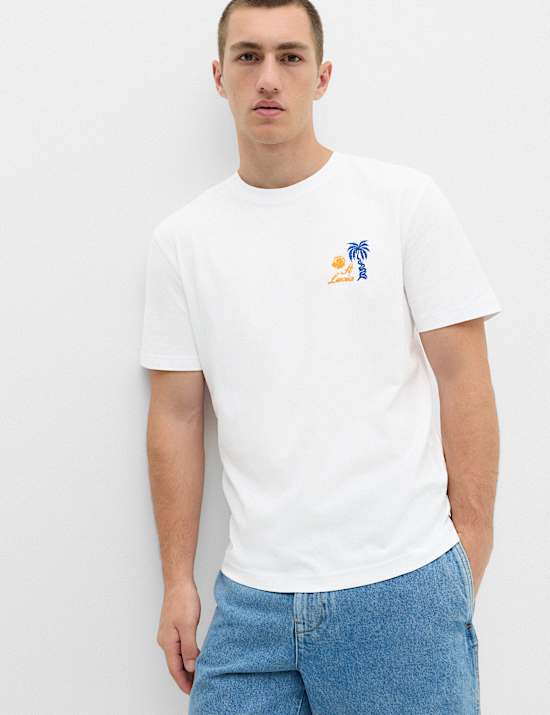 Pure Cotton St Lucia Graphic T-Shirt