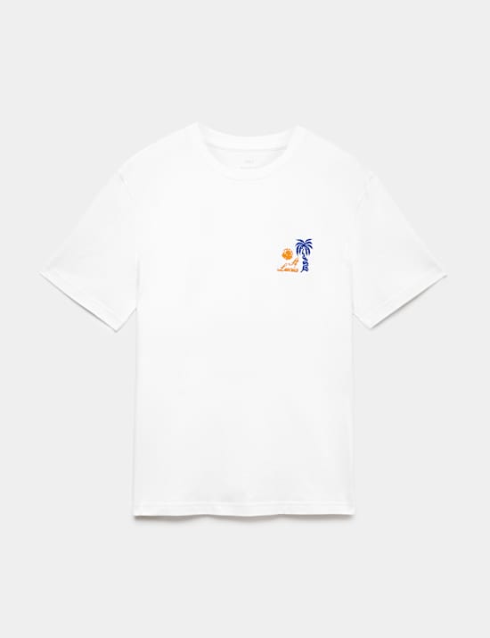 Pure Cotton St Lucia Graphic T-Shirt
