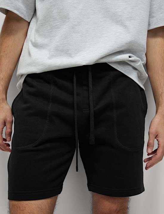 2pk Pure Cotton Jersey Shorts