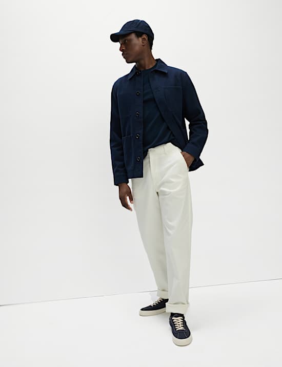 2er-Pack Langarm-T-Shirts aus reiner Baumwolle