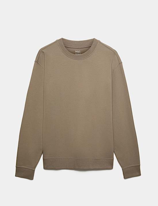 Ultimate Cotton Rich Crew Neck Sweatshirt