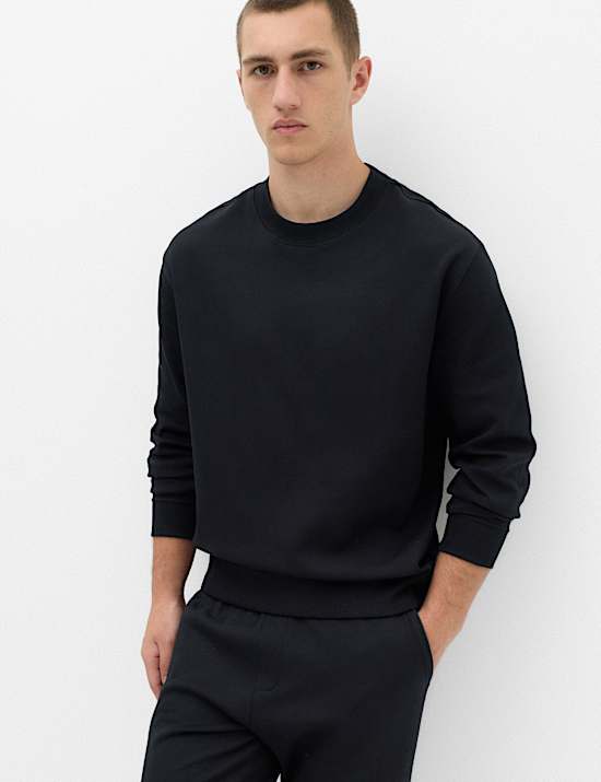 Ultimate Cotton Rich Crew Neck Sweatshirt