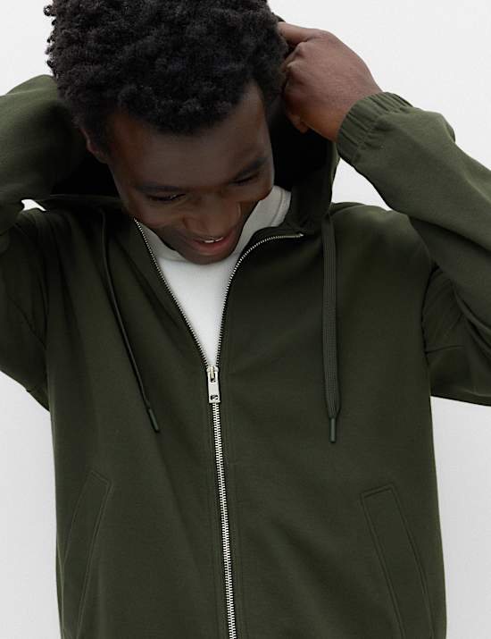 Ultimate Cotton Rich Zip Up Hoodie