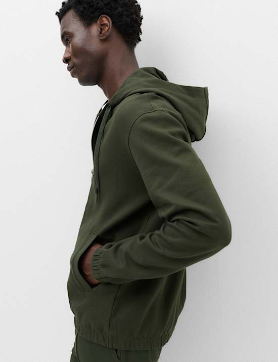 Ultimate Cotton Rich Zip Up Hoodie