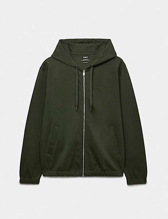 Ultimate Cotton Rich Zip Up Hoodie