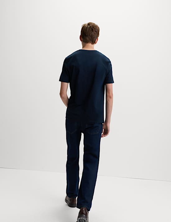 5pk Pure Cotton Crew Neck T-Shirts