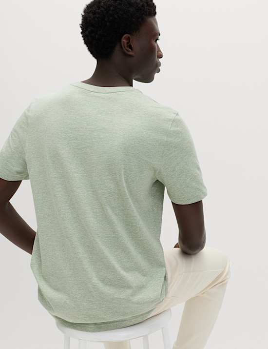 5 Pack Pure Cotton Crew Neck T-Shirts